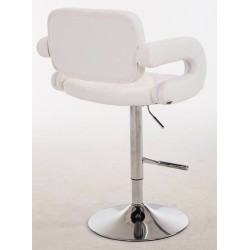 Juego de 2 taburetes de bar blancos Dublin C