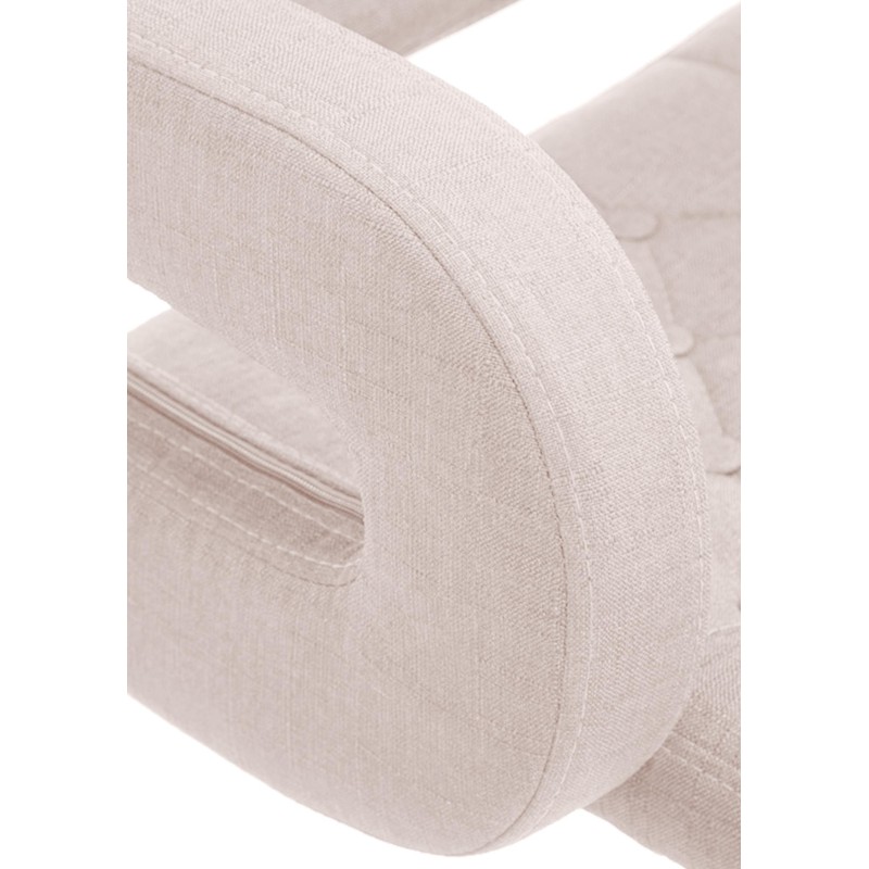 Juego de 2 taburetes de bar Dublin, tapizados en tela beige C