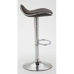 Juego de 2 taburetes de bar Shanghai en tela gris oscuro C