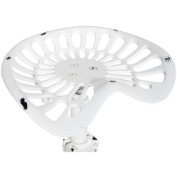 Juego de 2 taburetes de bar Butch, blanco antiguo