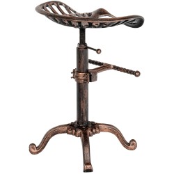 Juego de 2 taburetes de bar Butch de bronce