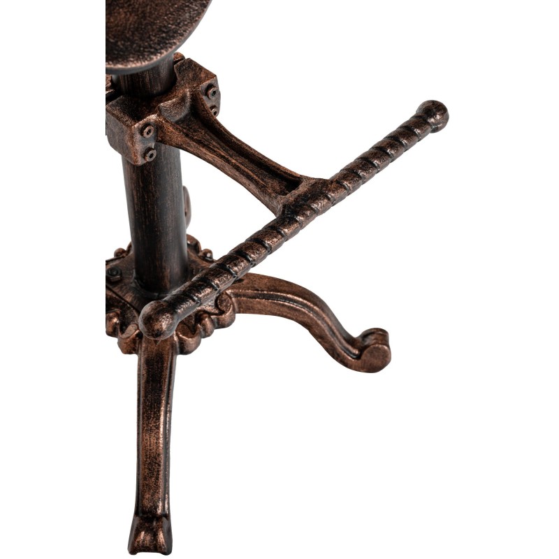 Juego de 2 taburetes de bar Butch de bronce