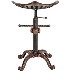 Juego de 2 taburetes de bar Butch de bronce