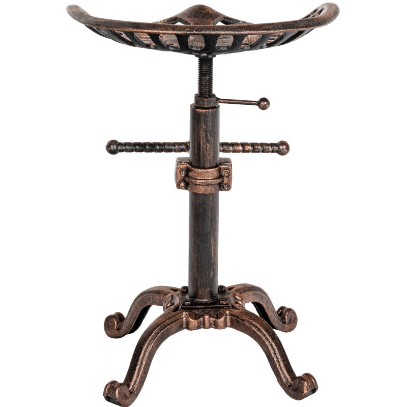 Juego de 2 taburetes de bar Butch de bronce