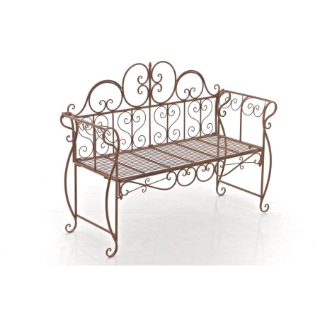 Banco de jardín antiguo marrón Minna