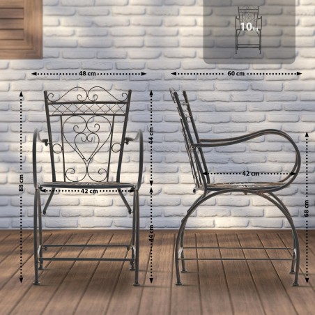 Silla de bronce Sheela