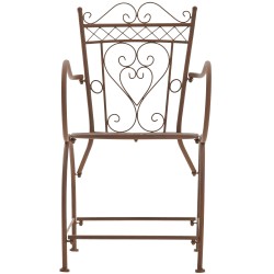 Silla Sheela, marrón antiguo