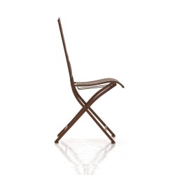 Silla Kiran marrón antigua