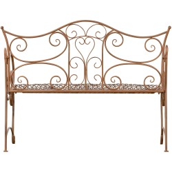 Banco de jardín antiguo marrón Tara