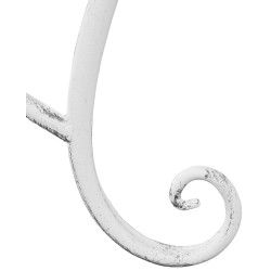 Banco de jardín Tara blanco antiguo