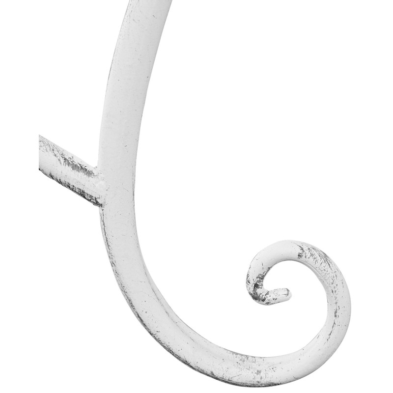 Banco de jardín Tara blanco antiguo