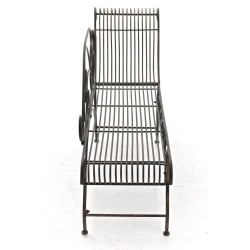 Banco de jardín Karma de bronce