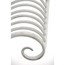 Banco de jardín Karma blanco antiguo