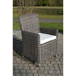 Silla Fontana / Saint Marlo crema blanco 5 mm gris-mezcla