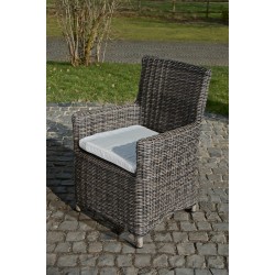 Silla Fontana / Saint Marlo crema blanco 5 mm gris-mezcla