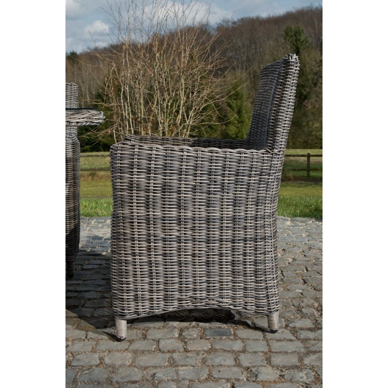 Silla Fontana / Saint Marlo crema blanco 5 mm gris-mezcla