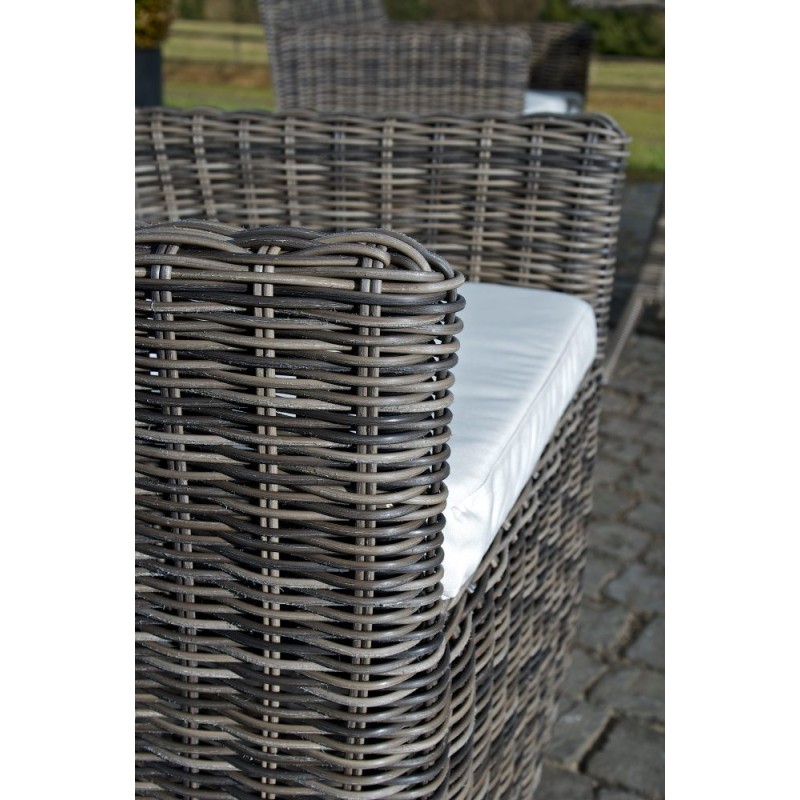 Silla Fontana / Saint Marlo crema blanco 5 mm gris-mezcla