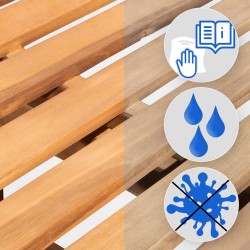 Banco de teca de Florida de 120 cm