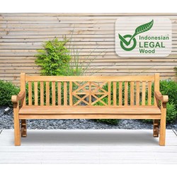 Banco de teca de Florida de 200 cm