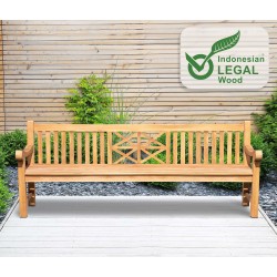 Banco de teca de Florida de 240 cm