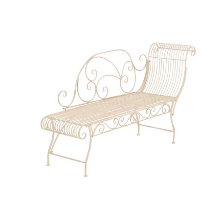 Banco de jardín Karma, crema antigua