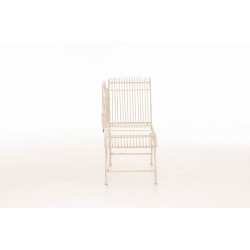 Banco de jardín Karma, crema antigua