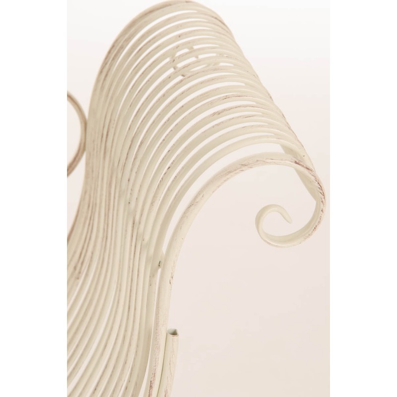 Banco de jardín Karma, crema antigua