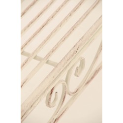 Banco de jardín Karma, crema antigua