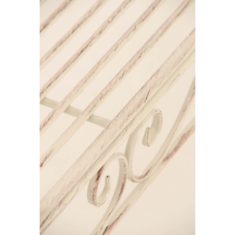 Banco de jardín Karma, crema antigua