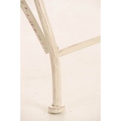 Banco de jardín Karma, crema antigua