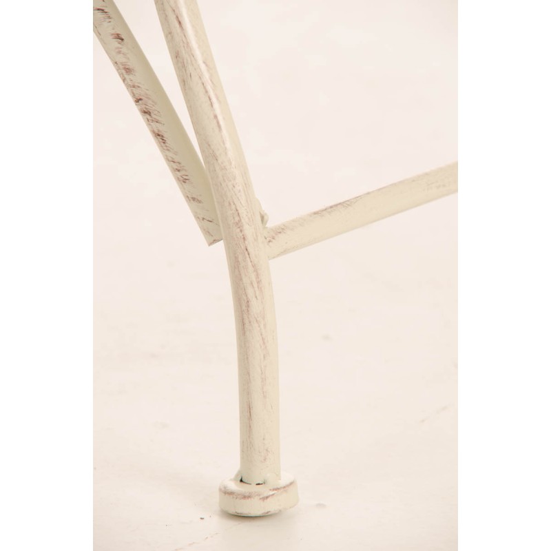 Banco de jardín Karma, crema antigua