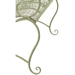 Banco de jardín antiguo verde Tara