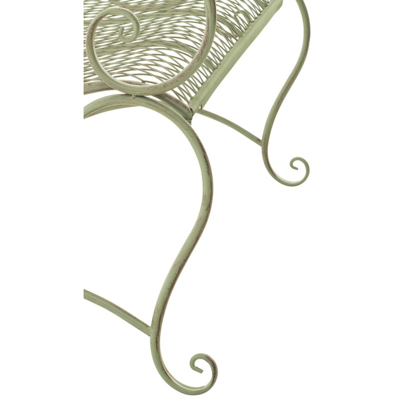 Banco de jardín antiguo verde Tara