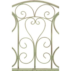 Banco de jardín antiguo verde Tara