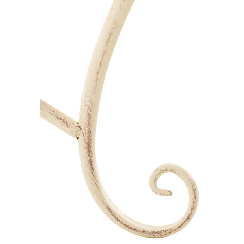 Banco de jardín Tara, crema antigua