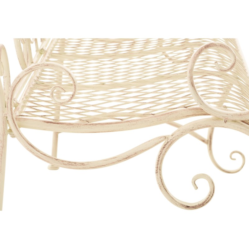 Banco de jardín Tara, crema antigua