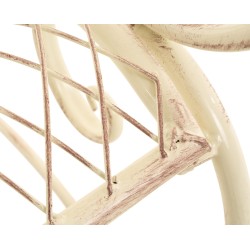 Banco de jardín Tara, crema antigua