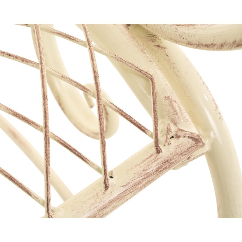 Banco de jardín Tara, crema antigua