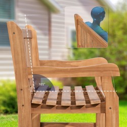 Banco de teca Jackson V2 de 200 cm