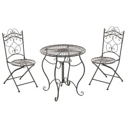 Grupo de sillas de bronce de Indra