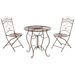 Sillas Indra, color marrón antiguo