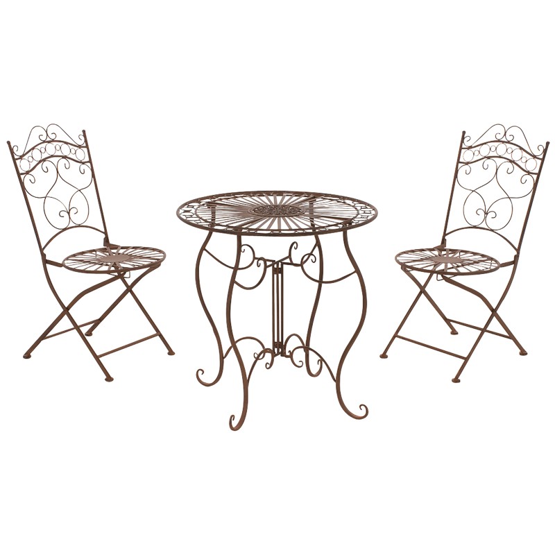 Sillas Indra, color marrón antiguo