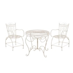 Conjunto de sillas Sheela en color crema antiguo