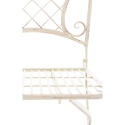 Silla de jardín Adelar, crema antiguo