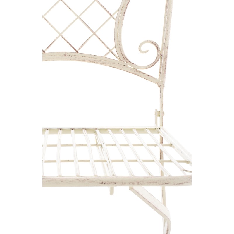 Silla de jardín Adelar, crema antiguo