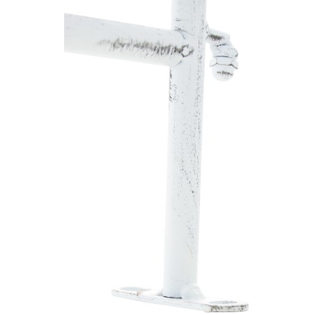 Valla de jardín de charcutería blanca antigua