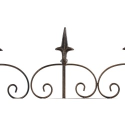 Valla de jardín de bronce para tienda de delicatessen