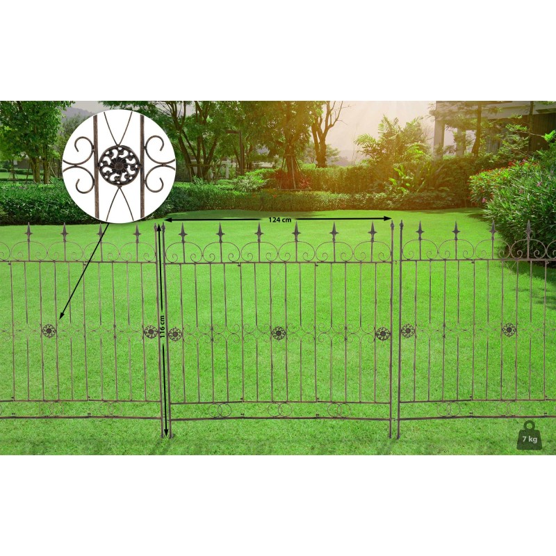 Valla de jardín de bronce para tienda de delicatessen