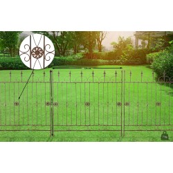 Valla antigua marrón para jardín de charcutería