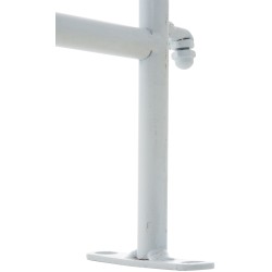 Valla blanca para jardín de charcutería